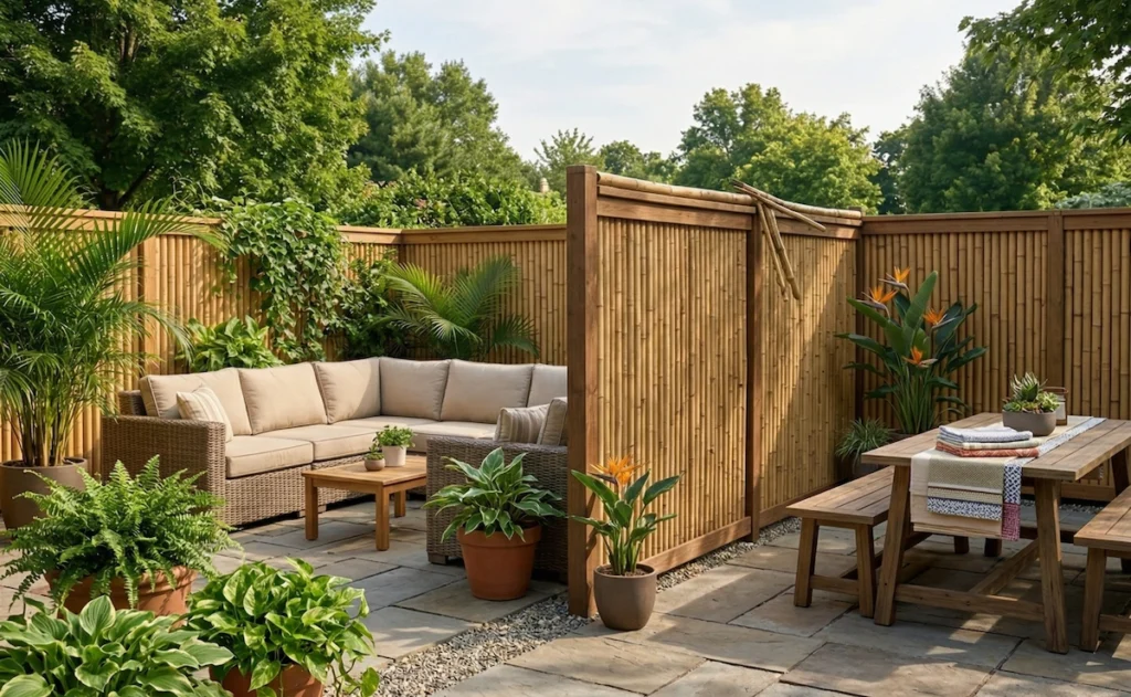 Using Bamboo Panels to Create Separate Zones