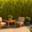 Small Backyard Ideas Using Bamboo to Add Warmth