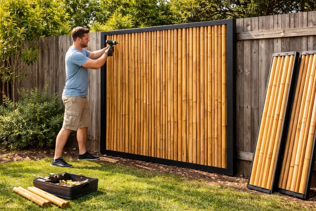 Easy Bamboo Panels Installation