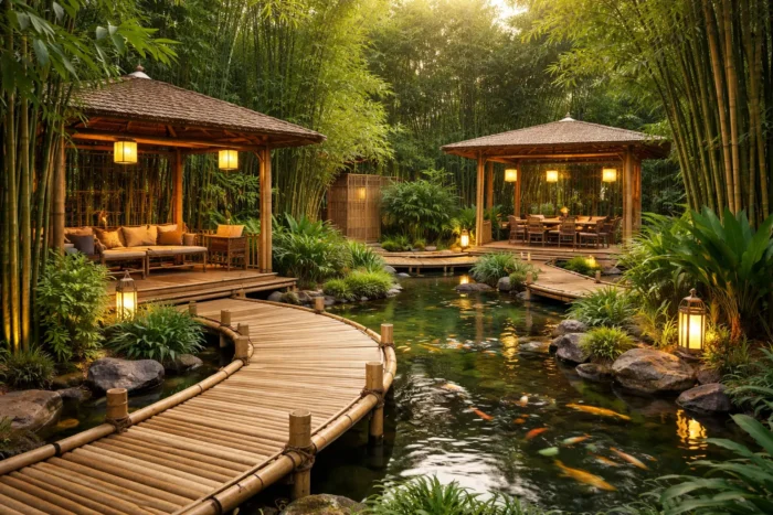 Bamboo as a popular sustainable outdoor design choice