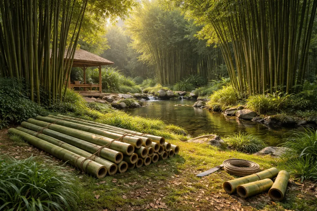 Bamboo doesn't damage the wildlife surrounding it 