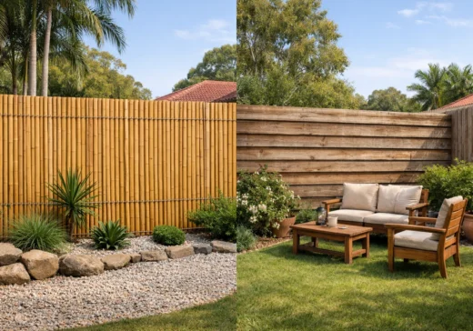 Bamboo Fencing vs Timber