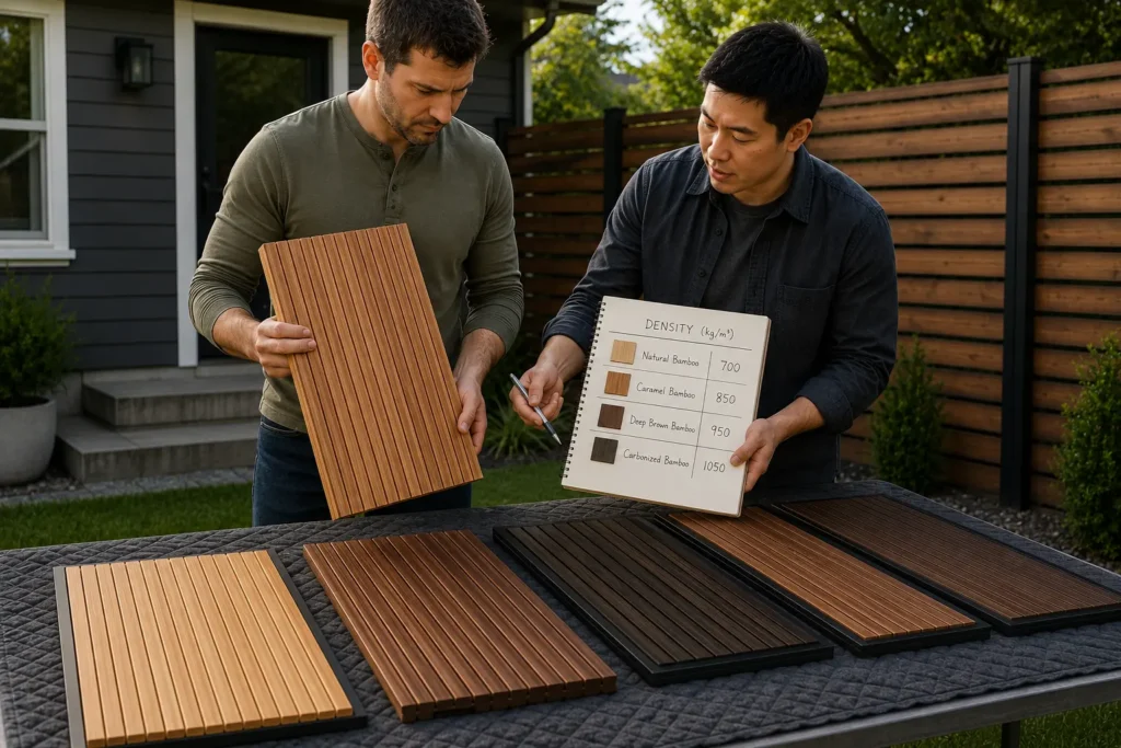Double checking the density of the different Bamboos