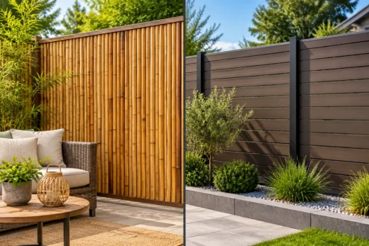 Choosing Between Natural Bamboo and Composite Privacy Screens